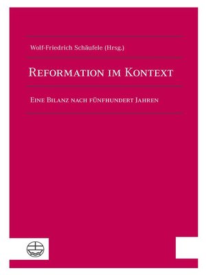 cover image of Reformation im Kontext